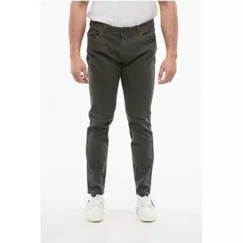 CC COLLECTION 5-карманные хлопковые брюки Corneliani, Green