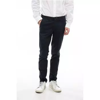 CC COLLECTION Брюки чинос из хлопковой смеси со шлевками для ремня Corneliani, Blue
