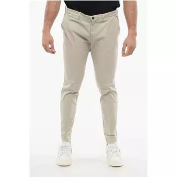 CC COLLECTION Брюки-чиносы из эластичного хлопка Corneliani, Beige