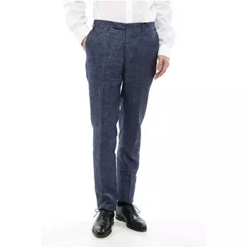 CC COLLECTION Брюки-чиносы Regular Fit из льняной смеси Corneliani, Blue
