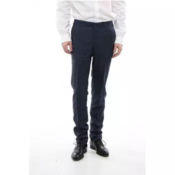 CC COLLECTION Брюки REFINED из смеси шелка Corneliani, Blue