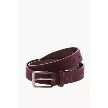 CC COLLECTION Двусторонний замшевый ремень 30 мм Corneliani, бургундия