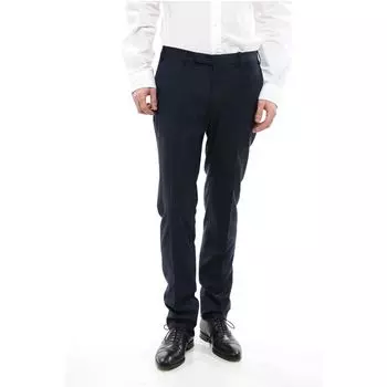 CC COLLECTION Хлопковые облегающие брюки Corneliani, Blue