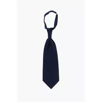 CC COLLECTION Однотонный шелковый галстук-аскот Corneliani, синий