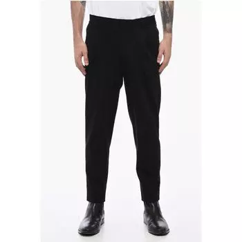 CC COLLECTION Трикотажные брюки с одинарной складкой Corneliani, Black