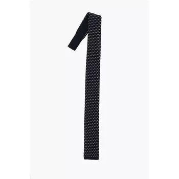 CC COLLECTION вышитый хлопковый галстук Corneliani, синий