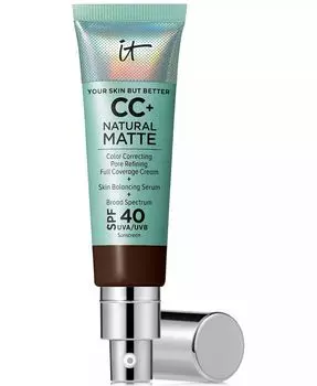 CC+ Крем-матовая основа SPF 40 It Cosmetics, цвет Deep Mocha