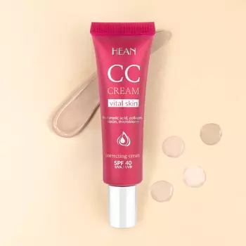 Cc тональный крем для лица светлый Hean, 30 мл