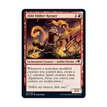 CCG Акки Эмбер-Хранитель (C) (Рольга), MTG - Kamigawa : Neon Dynasty