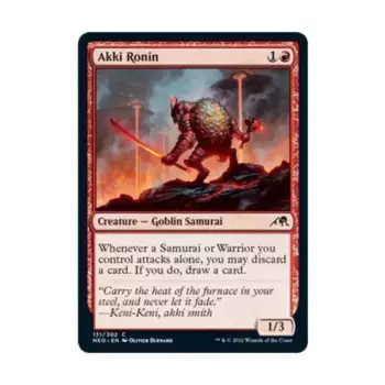 CCG Акки Ронин (К) (Рольга), MTG - Kamigawa : Neon Dynasty