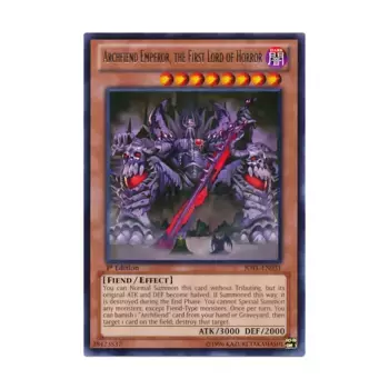 CCG Архидемон-Император — Первый Лорд Ужаса (очень редкий), Yu-Gi-Oh - Promo - Deluxe Edition - Singles