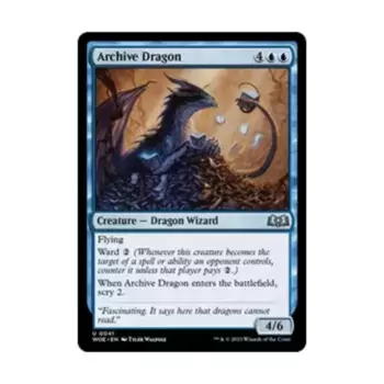 CCG Архивный Дракон (U), MTG - Wilds of Eldraine