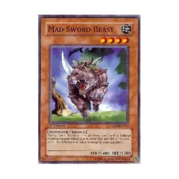 CCG Безумный мечник (Обычный), Yu-Gi-Oh - Structure Deck - Dinosaur's Rage - Singles