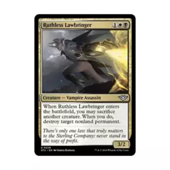 CCG Безжалостный законник (U), MTG - Outlaws of Thunder Junction