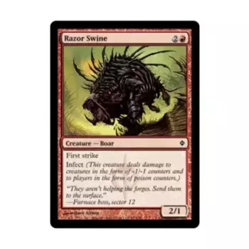 CCG Бритвенная свинья (C), MTG - New Phyrexia