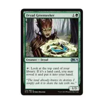 CCG Дриада Зелёный Искатель (U), MTG - Core Set 2019