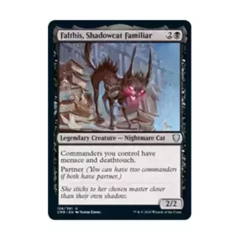 CCG Фалтис, фамильяр-теневой кот (U), MTG - Commander Legends