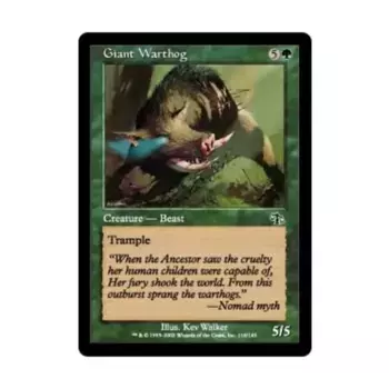 CCG Гигантский бородавочник (С), MTG - Judgment