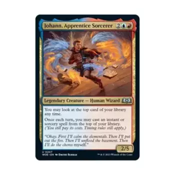 CCG Иоганн, ученик чародея (U), MTG - Wilds of Eldraine