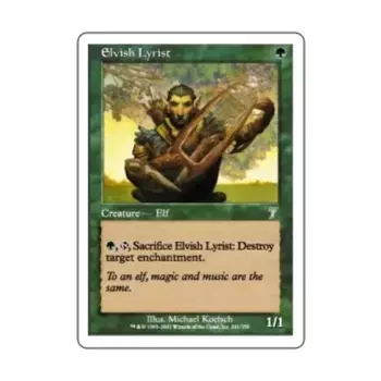 CCG Эльфийский лирист (U), MTG - 7th Edition