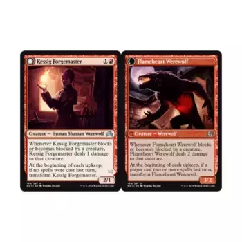 CCG Кессиг Мастер кузни // Оборотень Пламенного Сердца (U), MTG - Shadows Over Innistrad