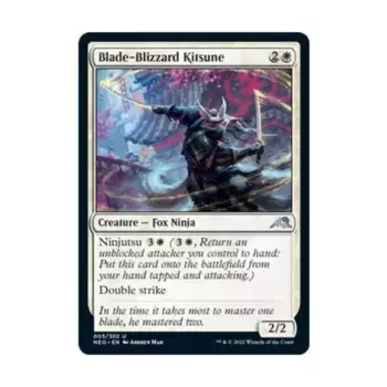 CCG Клинок-Метель Кицунэ (U), MTG - Kamigawa : Neon Dynasty
