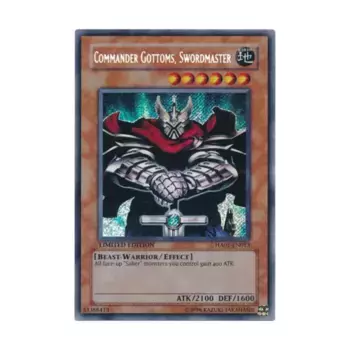 CCG Командир Готтомс — Мастер меча (секретно, редко), Yu-Gi-Oh - Hidden Arsenal 1 - Singles