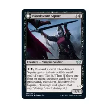 CCG Кровавый оруженосец (U), MTG - Innistrad: Crimson Vow