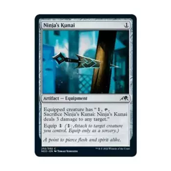 CCG Кунай ниндзя (C) (фольга), MTG - Kamigawa : Neon Dynasty