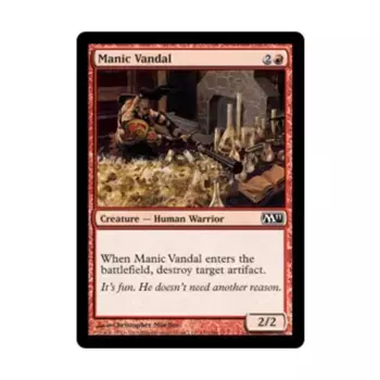 CCG Маниакальный вандал (C) (фольга), MTG - Magic 2011