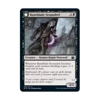CCG Негодяй с клинком «Гибельным клинком» (U), MTG - Innistrad - Midnight Hunt