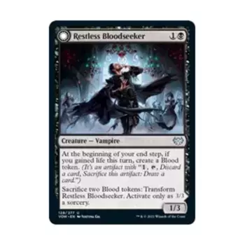 CCG Неугомонный кровооискатель (U), MTG - Innistrad: Crimson Vow