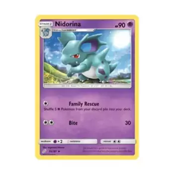 CCG Нидорина (Ю) #55, Pokemon - SM - Team Up - Singles