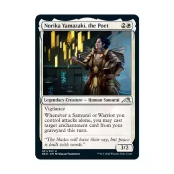 CCG Норика Ямадзаки, поэт (U), MTG - Kamigawa : Neon Dynasty