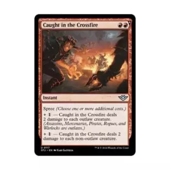 CCG Пойманный под перекрестным огнем (U), MTG - Outlaws of Thunder Junction