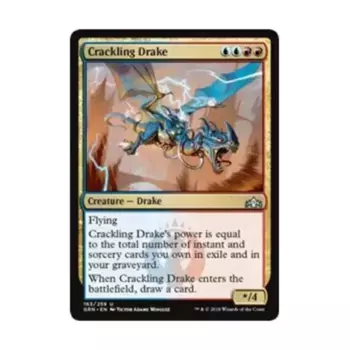 CCG Потрескивающий дракон (U), MTG - Guilds of Ravnica