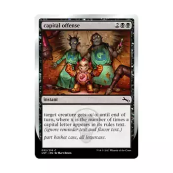 CCG преступление, караемое смертной казнью (С), MTG - Unstable