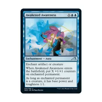 CCG Пробужденное осознание (U), MTG - Kamigawa : Neon Dynasty