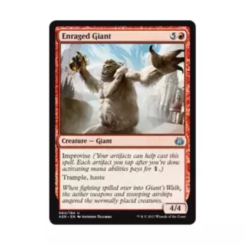 CCG Разъяренный великан (U), MTG - Aether Revolt