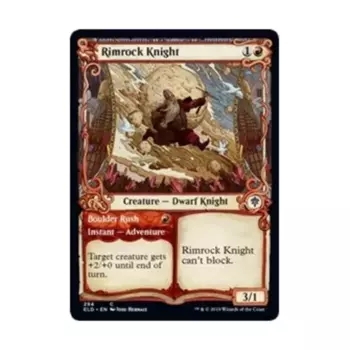 CCG Римрок Рыцарь // Боулдер Раш (Витрина) (С) (Фольга), MTG - Throne of Eldraine