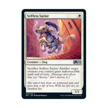 CCG Самоотверженный Спаситель (U), MTG - Core Set 2021