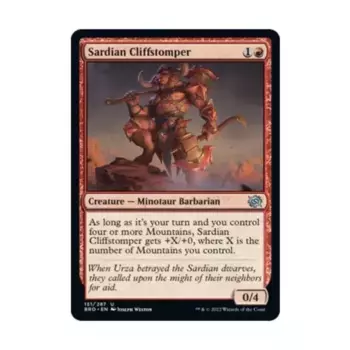 CCG Сардиан Клиффстомпер (Ю), MTG - The Brothers War