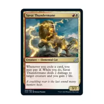 CCG Савай Громовая Грива (U), MTG - Ikoria - Lair of Behemoths