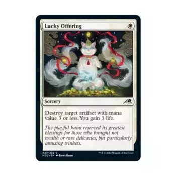 CCG Счастливое подношение (С), MTG - Kamigawa : Neon Dynasty