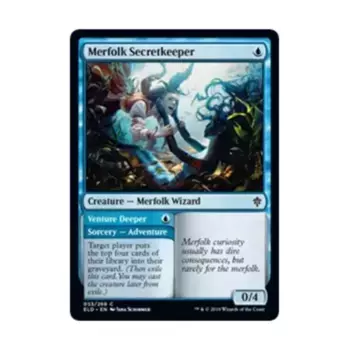 CCG Секретник мерфолков // Venture Deeper (C), MTG - Throne of Eldraine