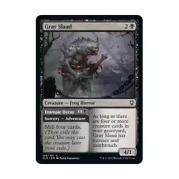 CCG Серый Слаад (С) (Фольга), MTG - Commander Legends - Battle for Baldur's Gate