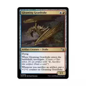 CCG Сверкающий шестеренчатый дракон (U), MTG - Murders at Karlov Manor