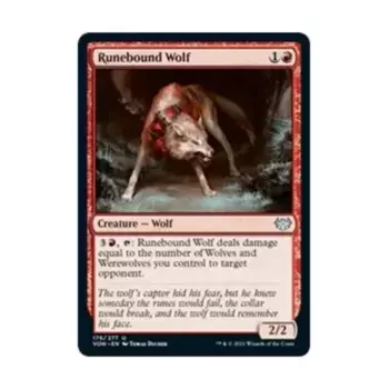CCG Связанный рунами волк (U), MTG - Innistrad: Crimson Vow