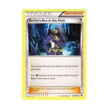 CCG Туз Арчи в рукаве (U) № 124 (обратная голограмма), Pokemon - XY - Primal Clash - Singles