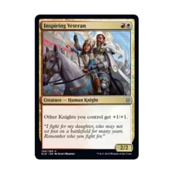 CCG Вдохновляющий ветеран (U), MTG - Throne of Eldraine